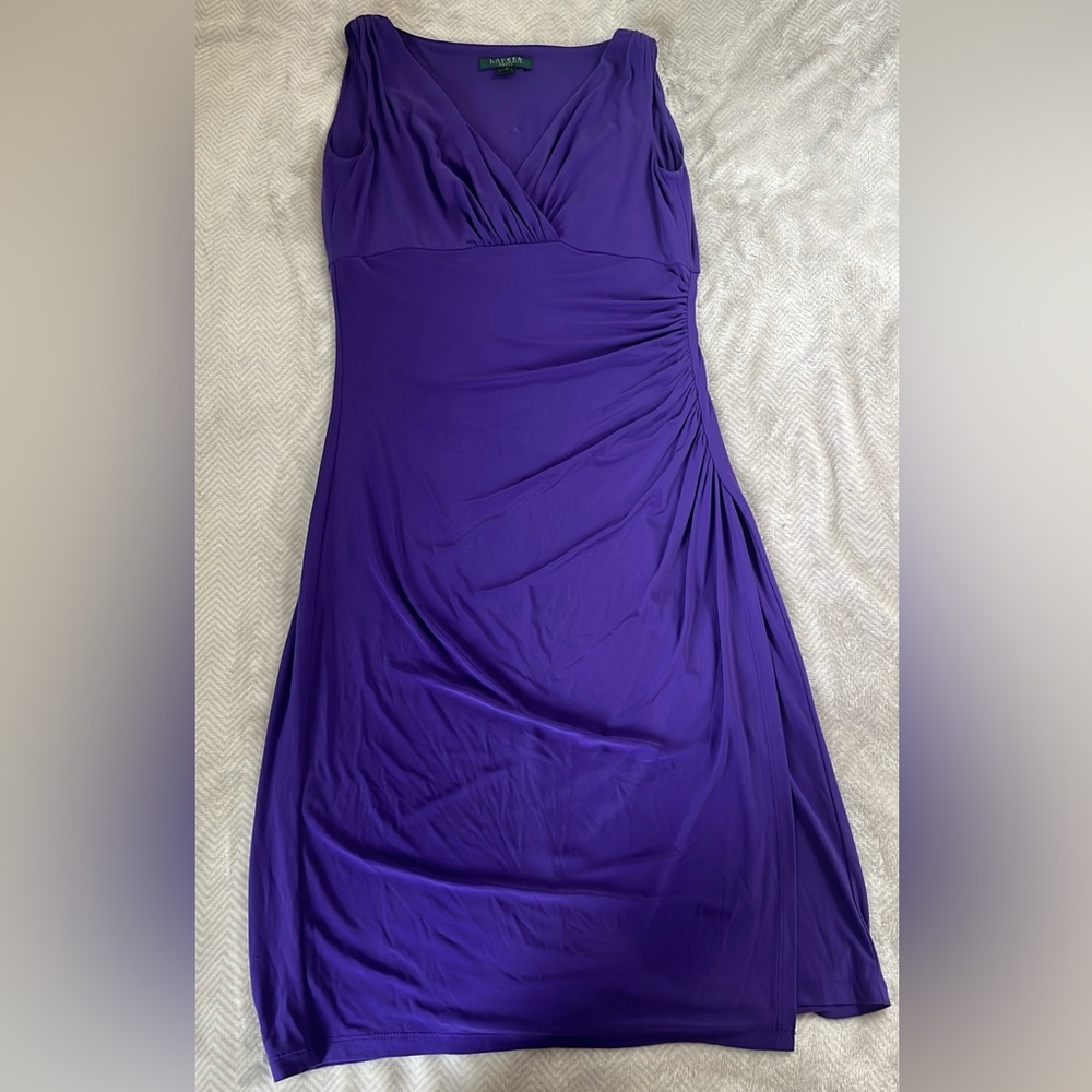 Ralph Lauren Deep Purple Midi Dress